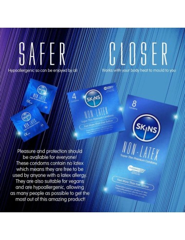 SKINS - LATEX-FREE CONDOMS PACK OF 8