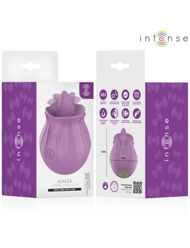 INTENSE - AZALEA FLOWER CLIT STIMULATING 10 VIBRATIONS PURPLE
