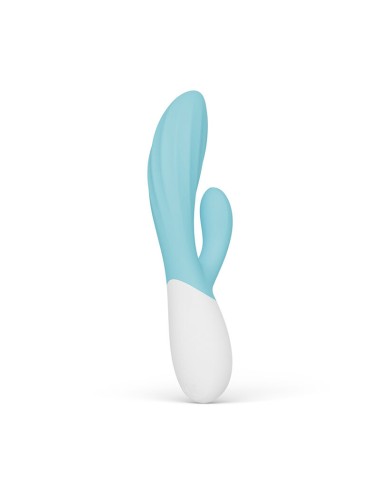 LELO - INA TWIST DOUBLE VIBRATOR RABBIT FOR G-SPOT AND CLITORIS BLUE