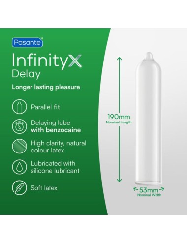 PASANTE - DELAY INFINITY CONDOMS 12 UNITS
