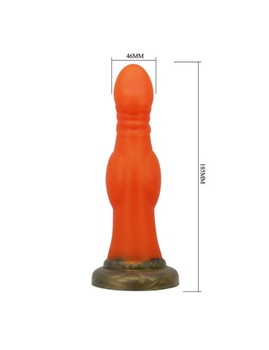 POWER MONSTERS - BLAZEHEART CHARGER FANTASY SILICONE DILDO 18.5 CM Ø 4.5 CM