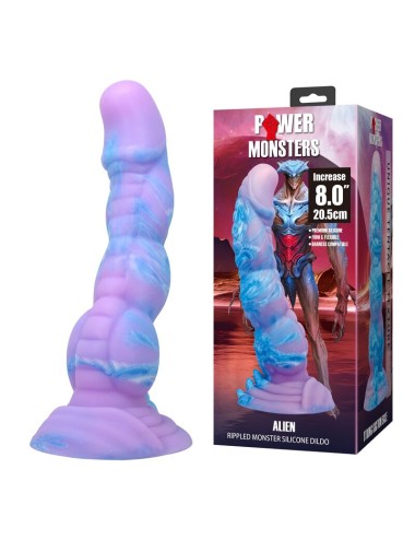 POWER MONSTERS - ALIEN FANTASY SILICONE DILDO 20.5 CM Ø 4.8 CM