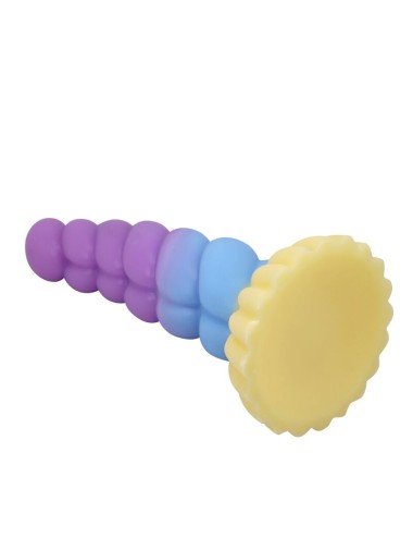 POWER MONSTERS - UNICORN TRICOLOR FANTASY SILICONE DILDO 22 CM Ø 5 CM