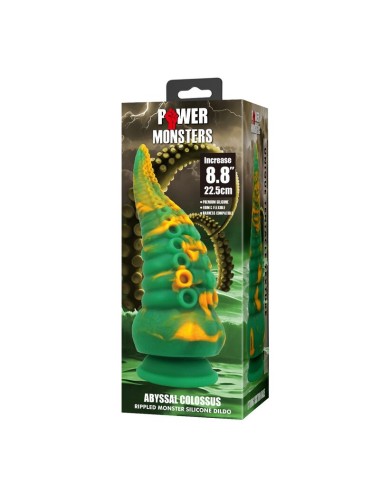 POWER MONSTERS - ABYSSAL COLOSSUS BICOLOR FANTASY SILICONE DILDO 22.5 CM Ø 6 CM