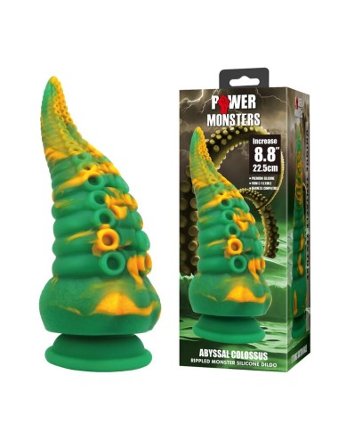 POWER MONSTERS - ABYSSAL COLOSSUS BICOLOR FANTASY SILICONE DILDO 22.5 CM Ø 6 CM