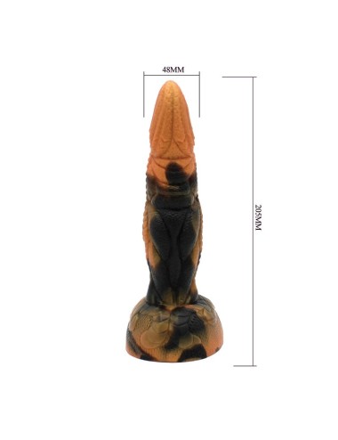 POWER MONSTERS - TYRANNOSAURUS BICOLOR FANTASY SILICONE DILDO 20.5 CM Ø 5 CM