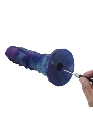 POWER MONSTERS - DUSKWALKER SENTINEL TRICOLOR INFLATABLE FANTASY SILICONE DILDO 23 CM Ø 5 CM