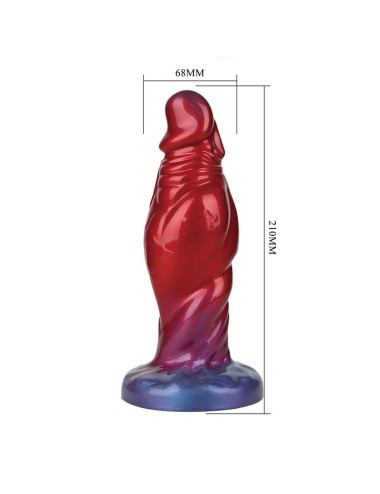 POWER MONSTERS - SHADOW BEHEMOTH BICOLOR INFLATABLE FANTASY SILICONE DILDO 22 CM Ø 5 CM