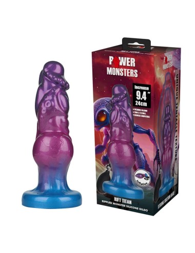POWER MONSTERS - RIFT TITAN BICOLOR INFLATABLE FANTASY SILICONE DILDO 24 CM Ø 5 CM