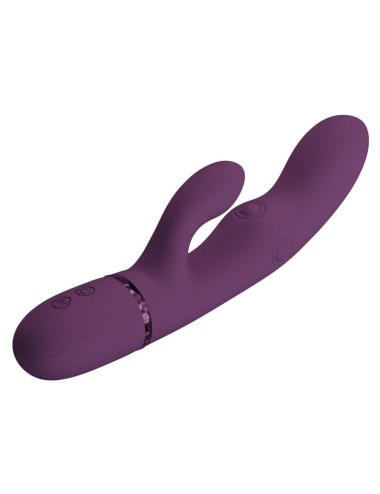 PRETTY LOVE - ZACH RECHARGEABLE THRUSTING RABBIT VIBRATOR 5+5 FUNCTIONS