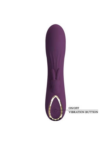 PRETTY LOVE - LANDYN RECHARGEABLE RABBIT VIBRATOR 10 FUNCTIONS PURPLE