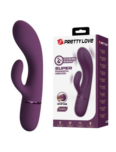 PRETTY LOVE - MARGIE RECHARGEABLE RABBIT VIBRATOR 10 FUNCTIONS PURPLE