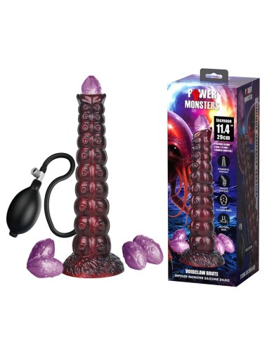POWER MONSTERS - VOIDCLAW BRUTE BICOLOR INFLATABLE FANTASY SILICONE DILDO 29 CM Ø 5.7 CM