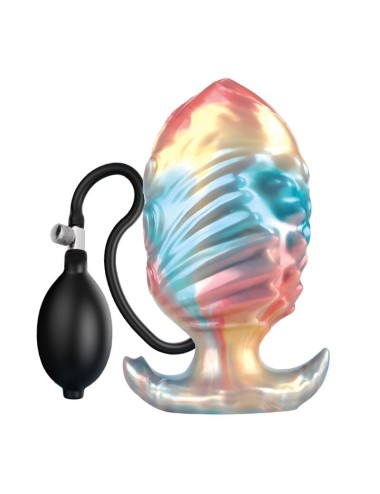 POWER MONSTERS - EBON LEVIATHAN TRICOLOR INFLATABLE FANTASY ANAL PLUG 18 CM