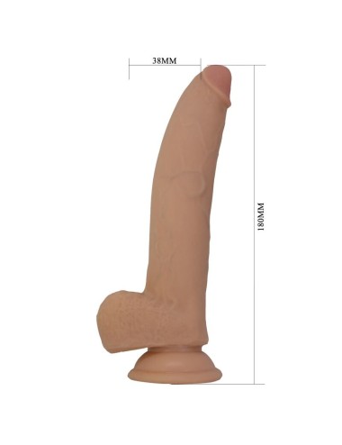 PRETTY LOVE - ELLCUMENT REALISTIC FLEXIBLE DILDO 18 CM Ø 4.5 CM TPE NATURAL