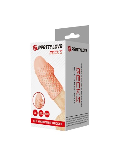 PRETTY LOVE - GEEK'S PENIS SLEEVE GET YOUR PENIS THICKER NATURAL COLOR