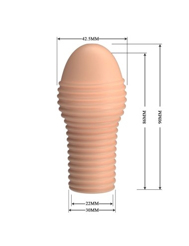 PRETTY LOVE - HOTTT PENIS SLEEVE GET YOUR PENIS THICKER NATURAL COLOR