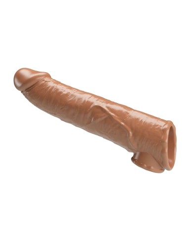 PRETTY LOVE - ADJUSTABLE PENIS EXTENSION SLEEVE 26 CM Ø 4 CM NATURAL