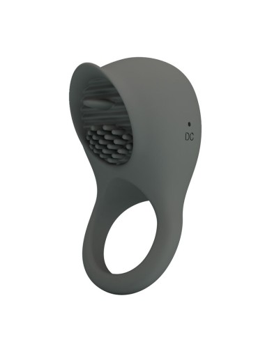 PRETTY LOVE - RECHARGEABLE VIBRATING RING WITH ORAL STIMULATION