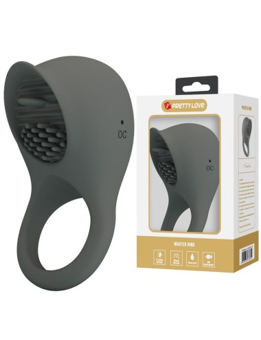 PRETTY LOVE - RECHARGEABLE VIBRATING RING WITH ORAL STIMULATION