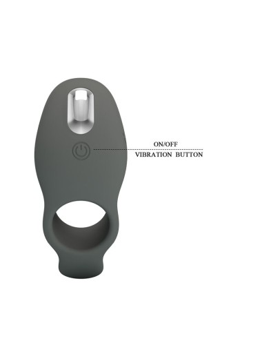 PRETTY LOVE - RECHARGEABLE VIBRATING RING WITH DUAL STIMULATION