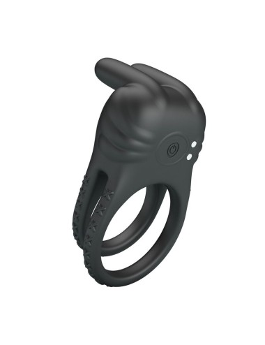 PRETTY LOVE - SINI RECHARGEABLE VIBRATING COCK RING 10 FUNCTIONS BLACK