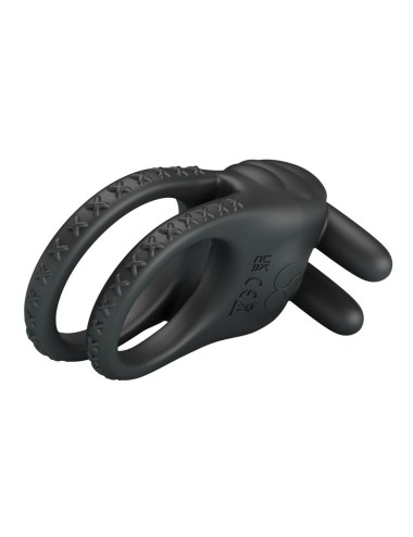 PRETTY LOVE - SINI RECHARGEABLE VIBRATING COCK RING 10 FUNCTIONS BLACK