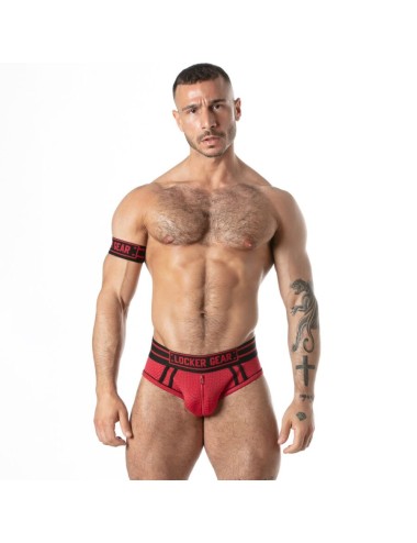 LOCKER GEAR - SPORT MESH JOCK BRIEF RED S