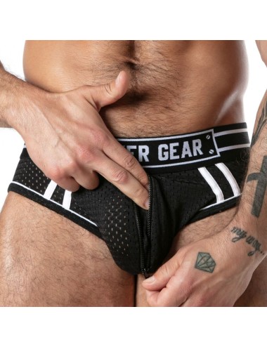 LOCKER GEAR - SPORT MESH JOCK BRIEF BLACK L