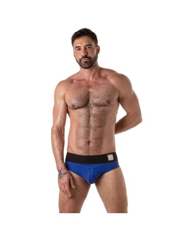 LOCKER GEAR - WIDE WAISTBAND JOCK BRIEF BLUE S