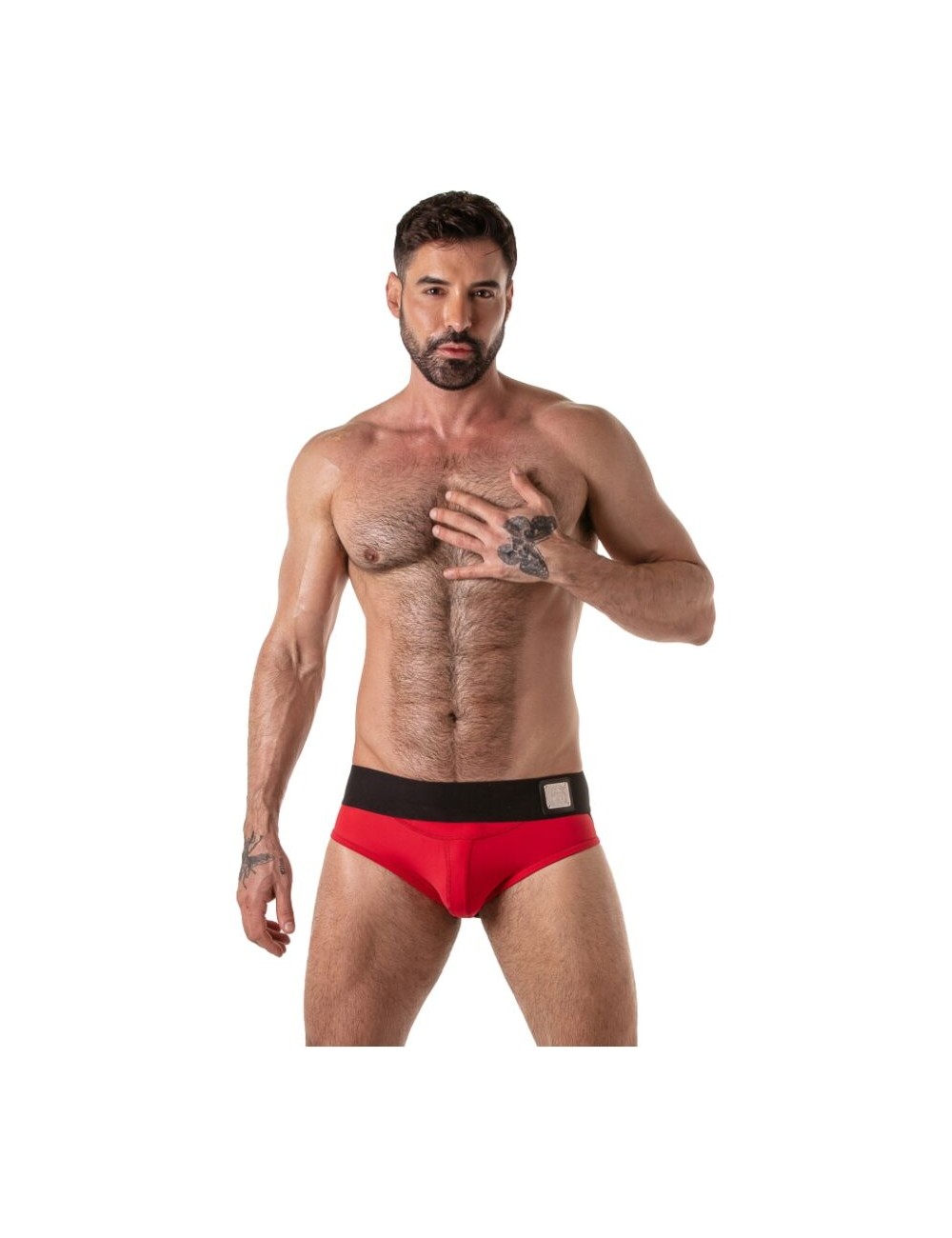 LOCKER GEAR - WIDE WAISTBAND JOCK BRIEF RED M