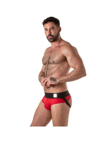 LOCKER GEAR - WIDE WAISTBAND JOCK BRIEF RED L