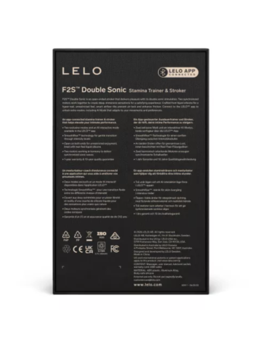 LELO - F2S DOUBLE SONIC MALE STROKER WITH DUAL SONIC STIMULATION RED