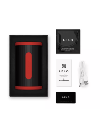 LELO - F2S DOUBLE SONIC MALE STROKER WITH DUAL SONIC STIMULATION RED