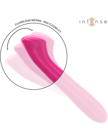 INTENSE - PATY VIBRATOR 19 CM FLEXIBLE 10 VIBRATIONS MODEL 2 PINK