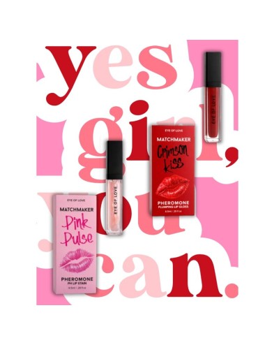EYE OF LOVE - MATCHMAKER CRIMSON KISS RED LIP GLOSS VOLUMIZING EFFECT WITH PHEROMONES 8.5 ML