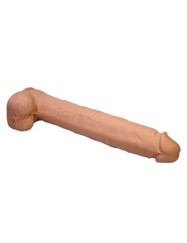PRETTY LOVE - PAT FLEXIBLE REALISTIC DILDO WITH SUCTION CUP FLESH 40 CM -Ø- 6 CM