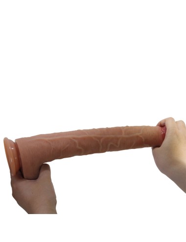 PRETTY LOVE - TERIN PLUS REALISTIC SILICONE DILDO WITH SUCTION CUP 37.6 CM Ø 5.5 CM
