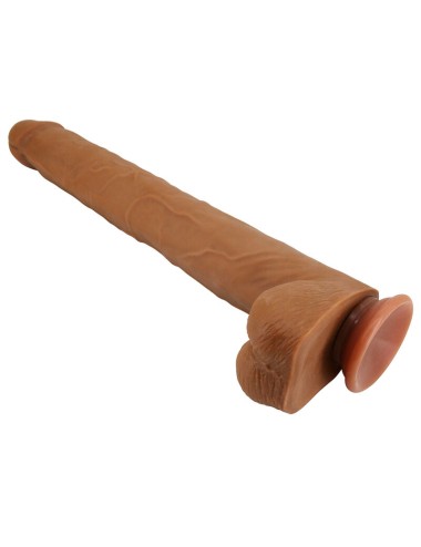 PRETTY LOVE - VIGGO REALISTIC SOFT-TOUCH SKIN-SLIDING DILDO 36,5 CM BROWN