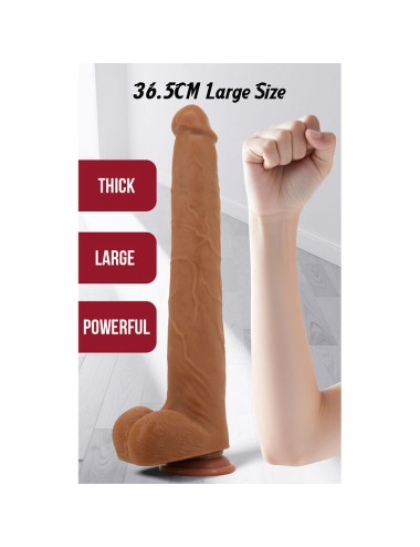 PRETTY LOVE - VIGGO REALISTIC SOFT-TOUCH SKIN-SLIDING DILDO 36,5 CM BROWN
