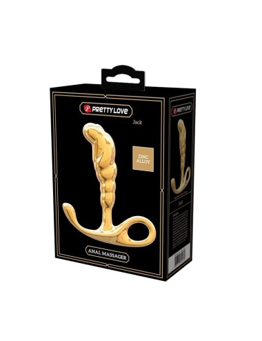 PRETTY LOVE - JACK ZINC ALLOY PROSTATE MASSAGER GOLD