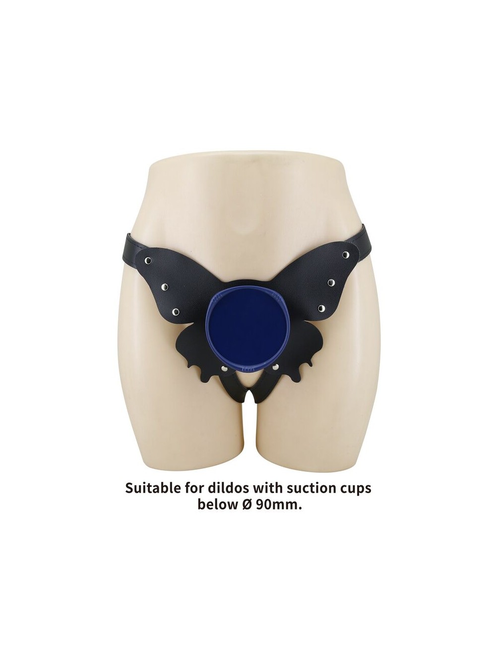 PRETTY LOVE - UNIVERSAL STRAP-ON HARNESS BRIEFS BLACK AND BLUE