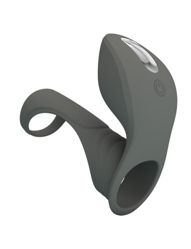 PRETTY LOVE - RECHARGEABLE VIBRATING RING WITH DUAL STIMULATOR