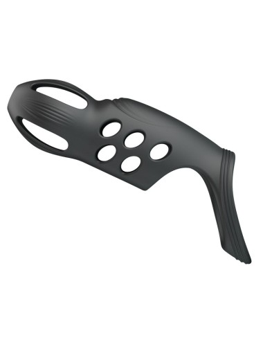 PRETTY LOVE - CRAIG RECHARGEABLE VIBRATING PENIS RING BLACK