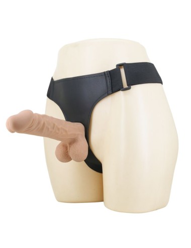 PRETTY LOVE - JOLYON HARNESS WITH FLEXIBLE DILDO 22 CM Ø 4.8 CM NATURAL