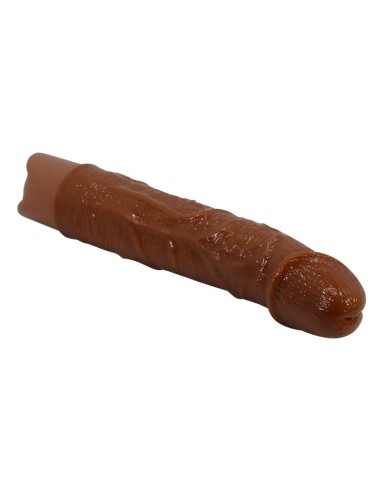 PRETTY LOVE - LEONARDO REALISTIC VIBRATOR 20 CM Ø 4 CM BROWN