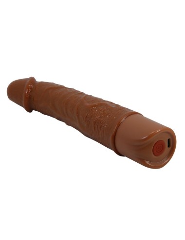 PRETTY LOVE - LEONARDO REALISTIC VIBRATOR 20 CM Ø 4 CM BROWN