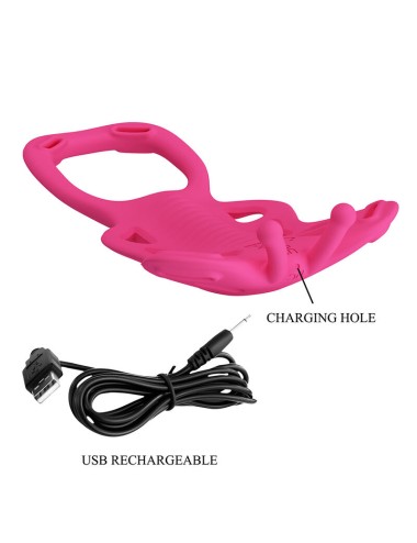 PRETTY LOVE - BUTTERFLY APP CONTROL PANTY MASSAGER PINK
