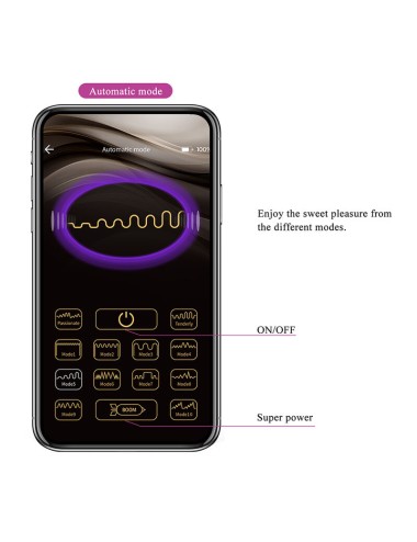PRETTY LOVE - HAZELYNN 12 FUNCTION APP CONTROL MASSAGER PINK