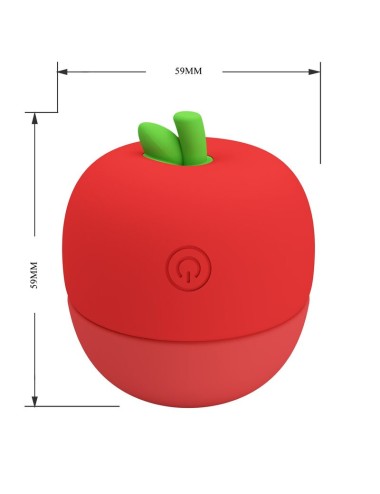 PRETTY LOVE - RECHARGEABLE TONGUE EFFECT CLITORAL STIMULATOR RED